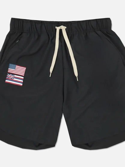Men's Plus Size Drawstring US Flag Active Shorts Carauana Store