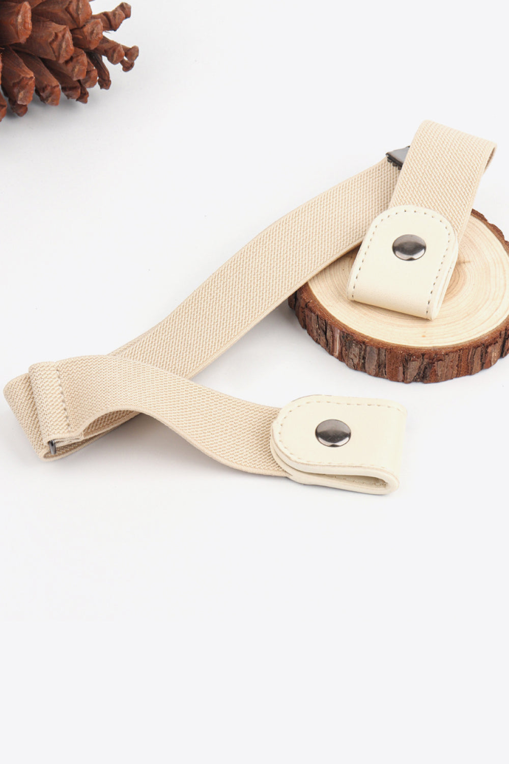 PU Elastic Snap Closure Belt Carauana Store