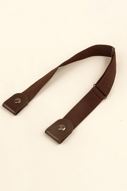 PU Elastic Snap Closure Belt Carauana Store