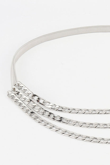 Metal Triple-Layered Chain Belt Carauana Store