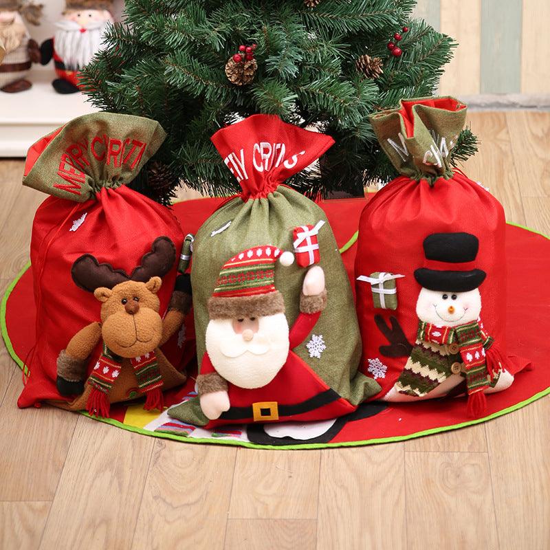 Drawstring Christmas Gift Bag Carauana Store