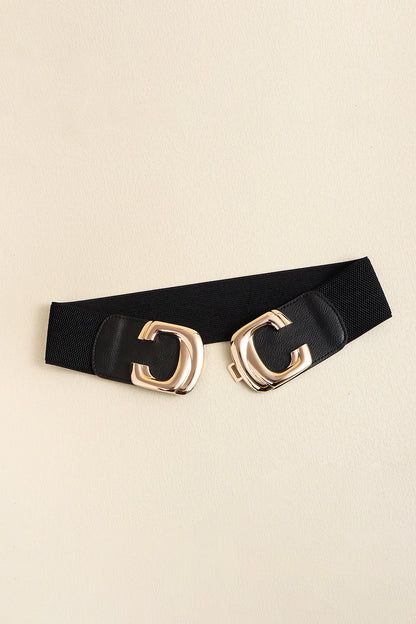 Zinc Alloy Buckle Elastic Wide Belt Carauana Store