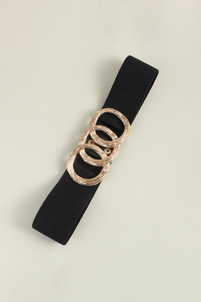 Zinc Alloy Buckle Elastic Wide Belt Carauana Store