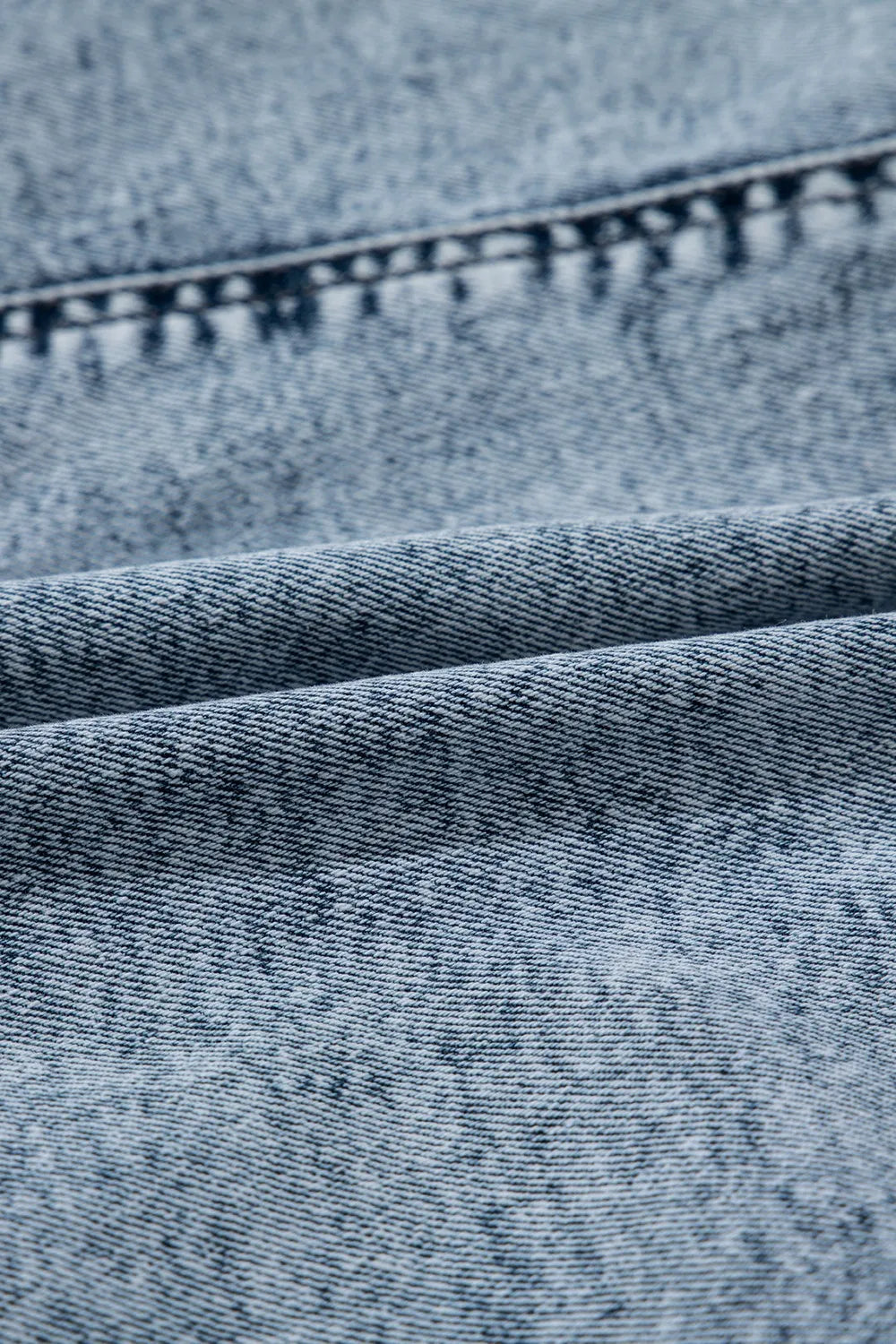 Drawstring High Waist Pocketed Denim Shorts Carauana Store