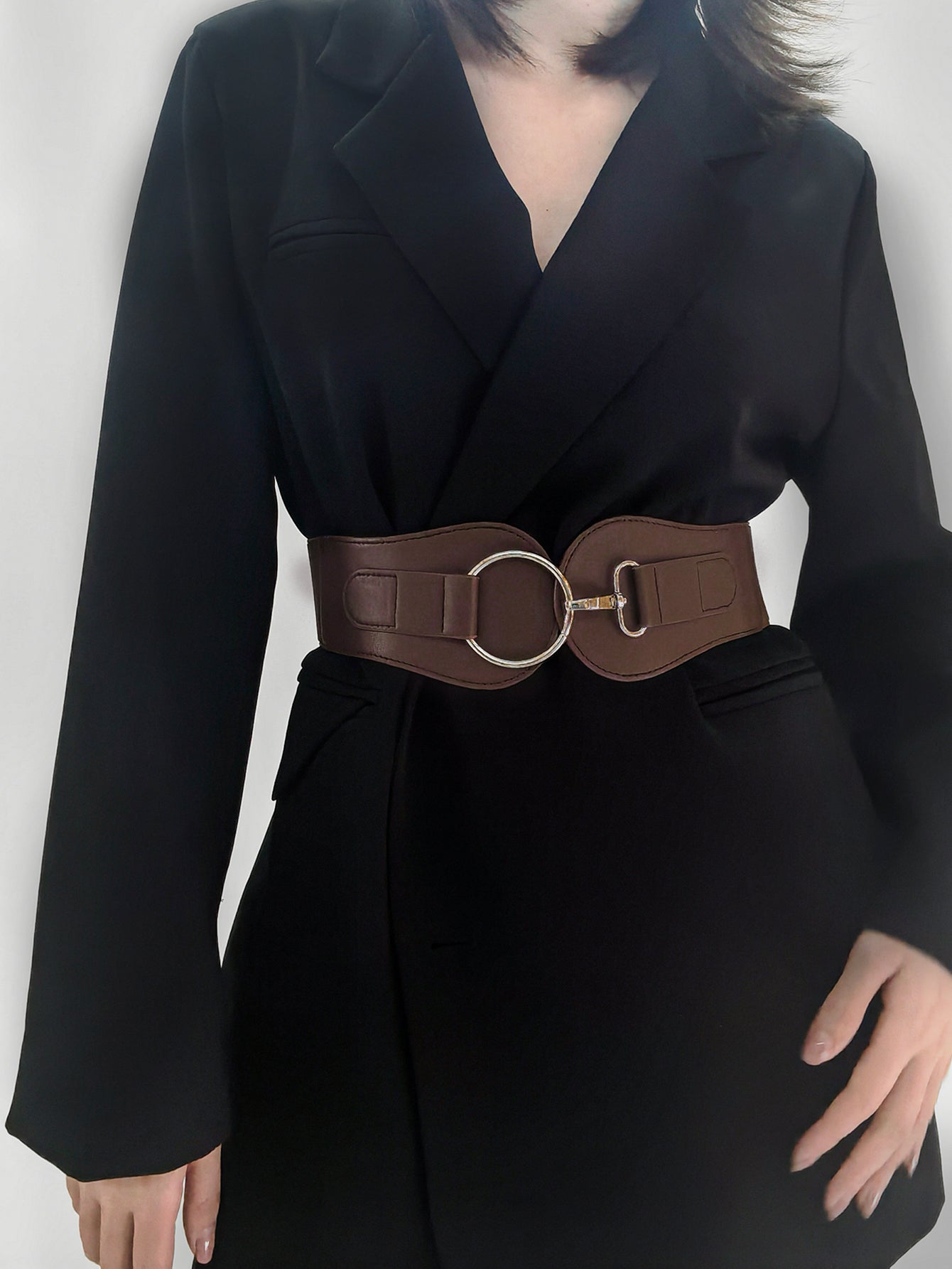 PU Elastic Wide Belt Carauana Store