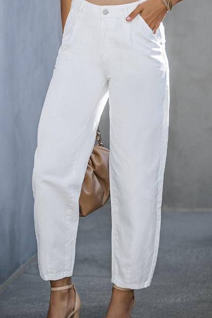 High-Waist Straight Jeans Carauana Store