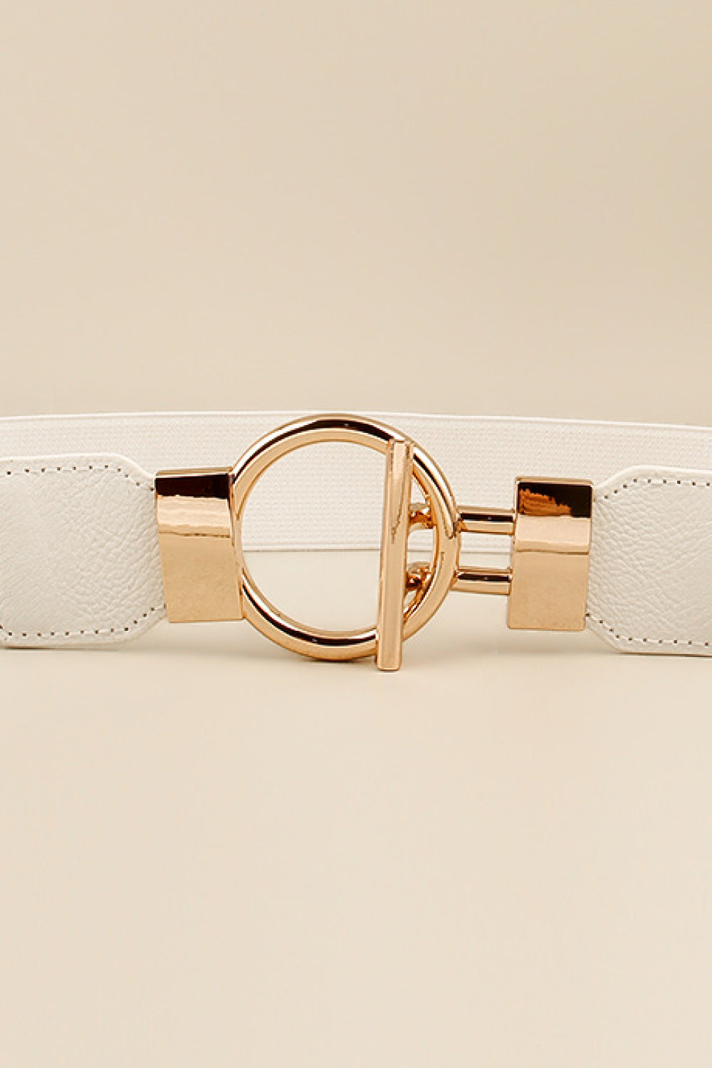Circle Shape Buckle Zinc Alloy Buckle PU Leather Belt Carauana Store