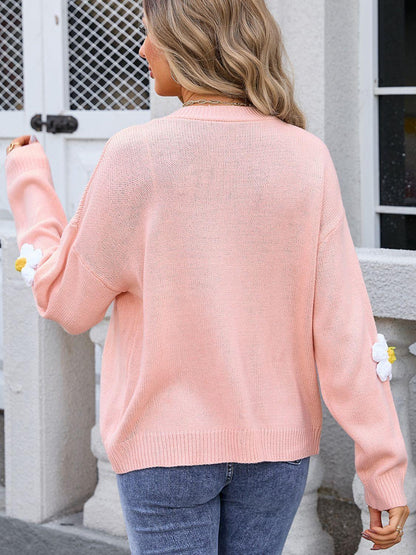 Angel Wings Crochet Flower Button Up Cardigan Carauana Store