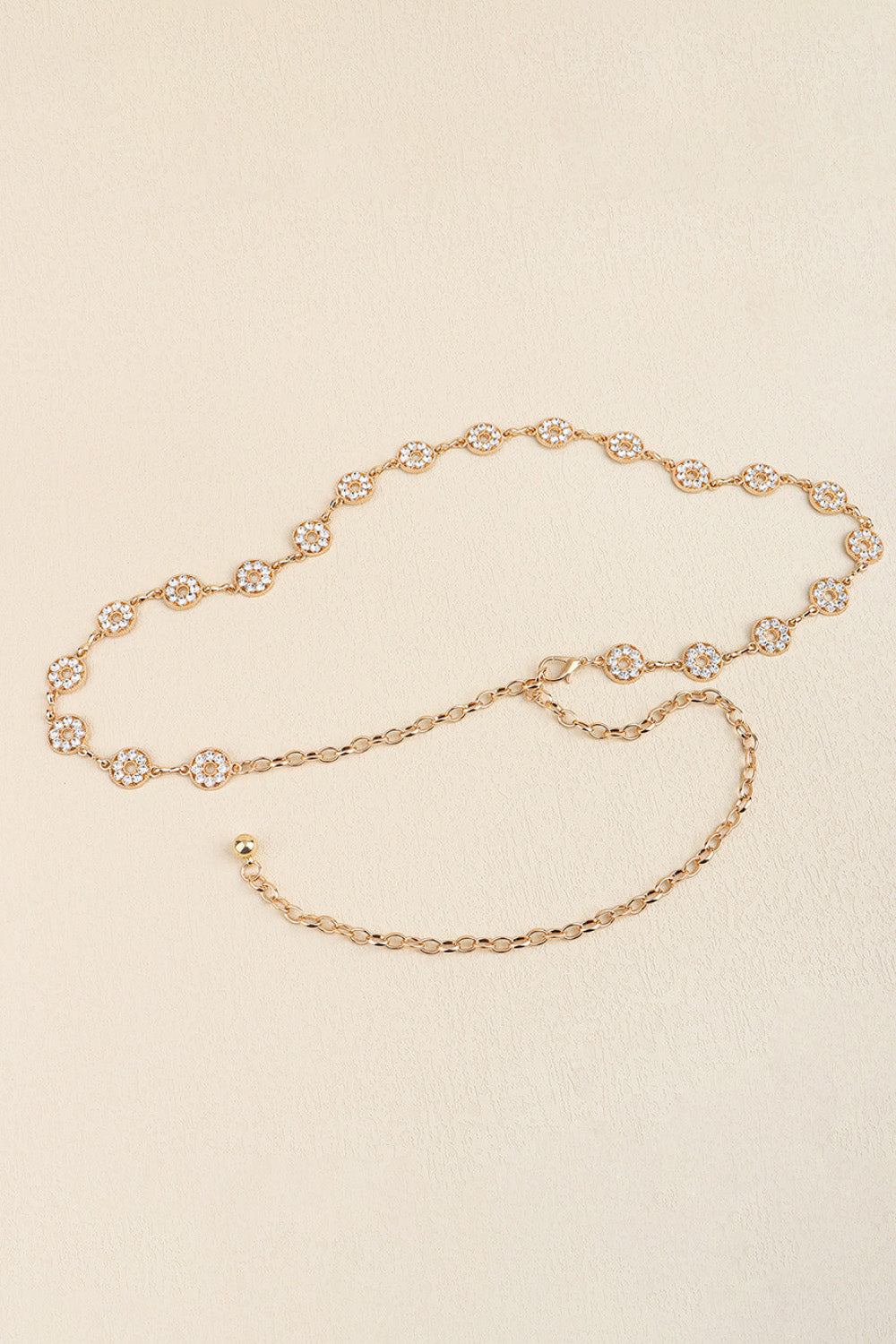 Rhinestone Decor Zinc Alloy Belt Carauana Store