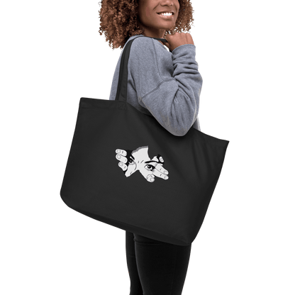 CARAUANA Large organic tote bag Black Carauana Store