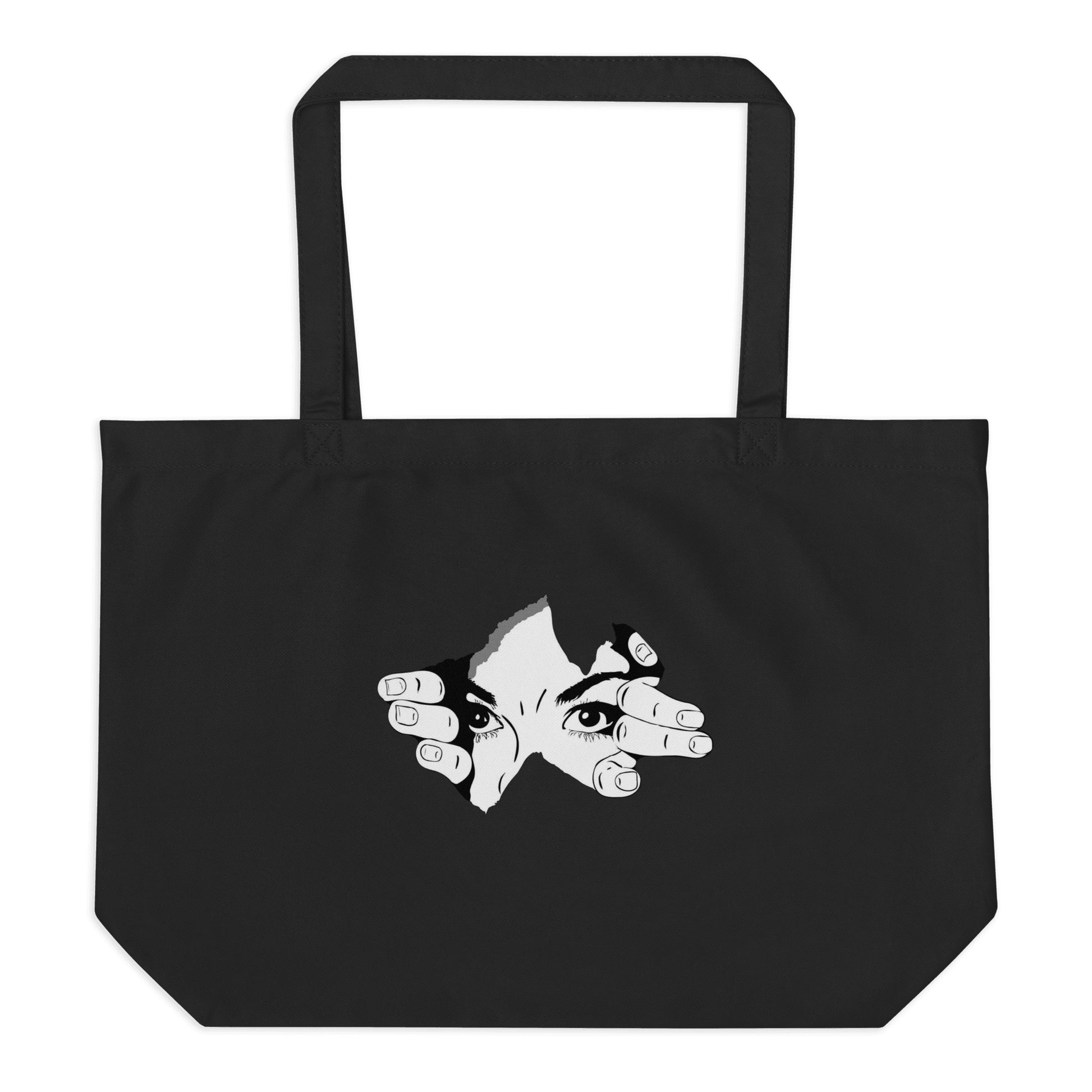 CARAUANA Large organic tote bag Black Carauana Store