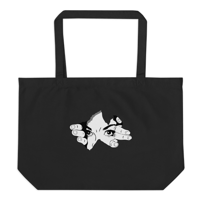 CARAUANA Large organic tote bag Black Carauana Store