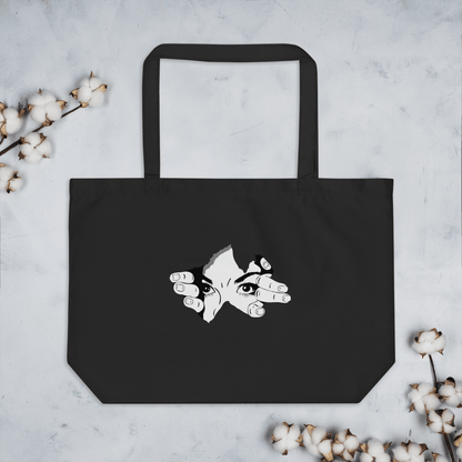 CARAUANA Large organic tote bag Black Carauana Store