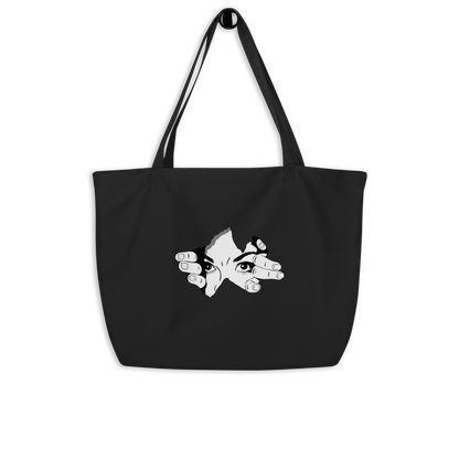 CARAUANA Large organic tote bag Black Carauana Store