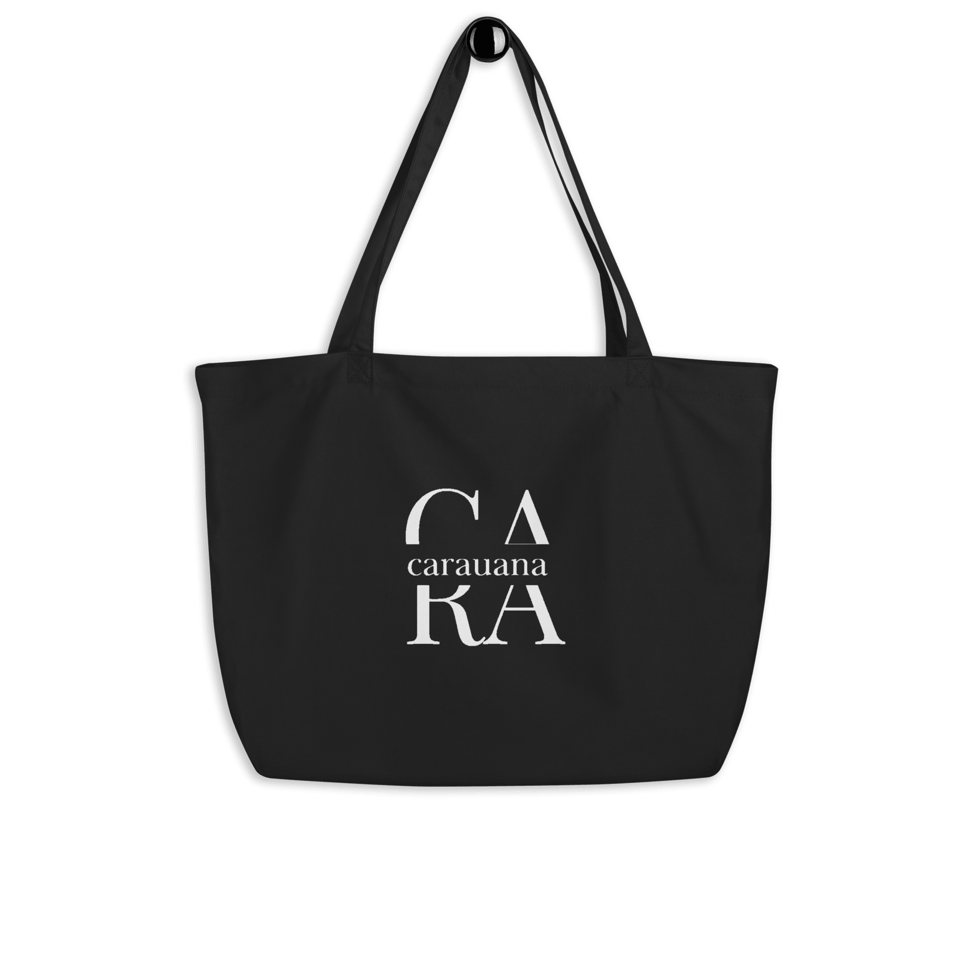 CARAUANA Large organic tote bag Black Carauana Store
