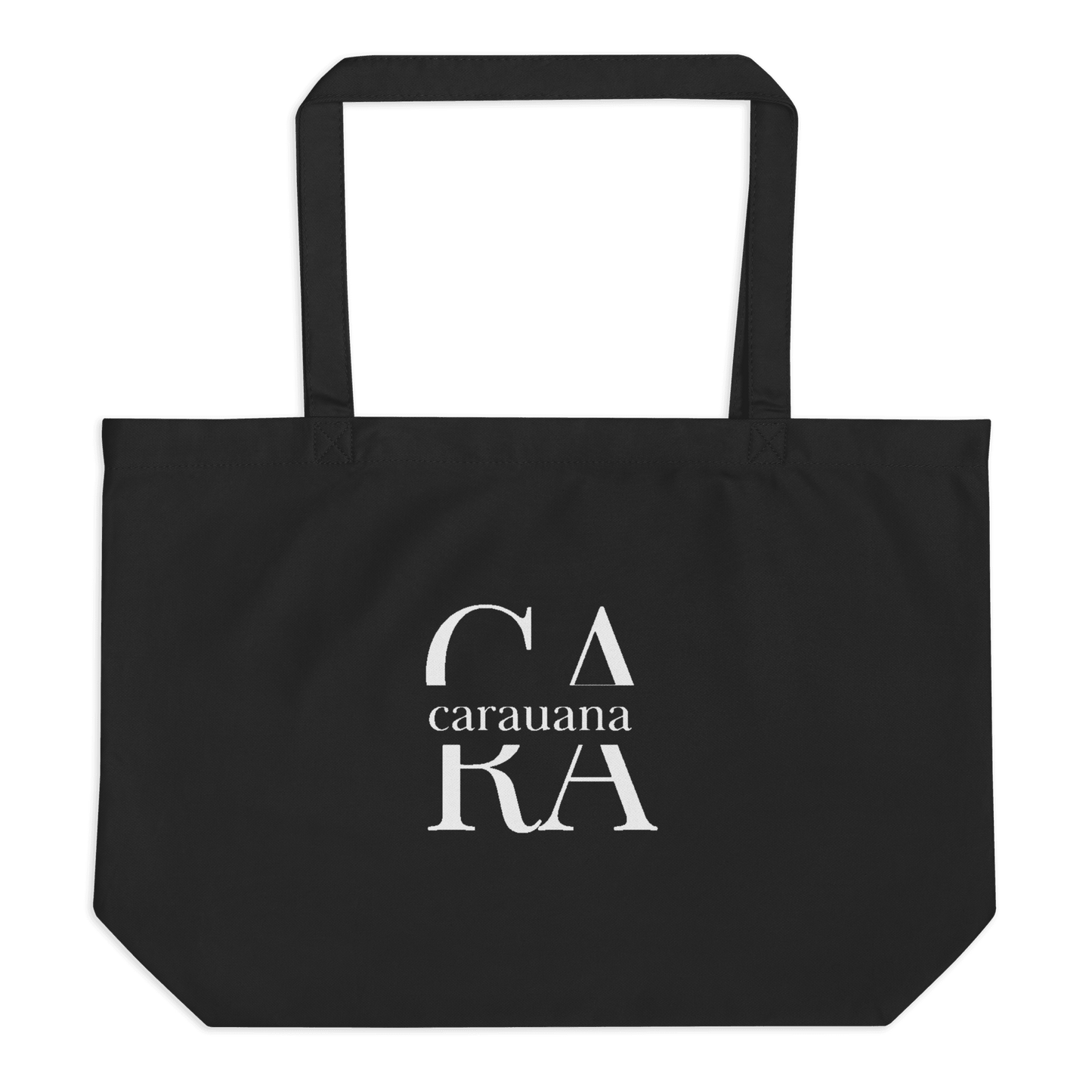 CARAUANA Large organic tote bag Black Carauana Store