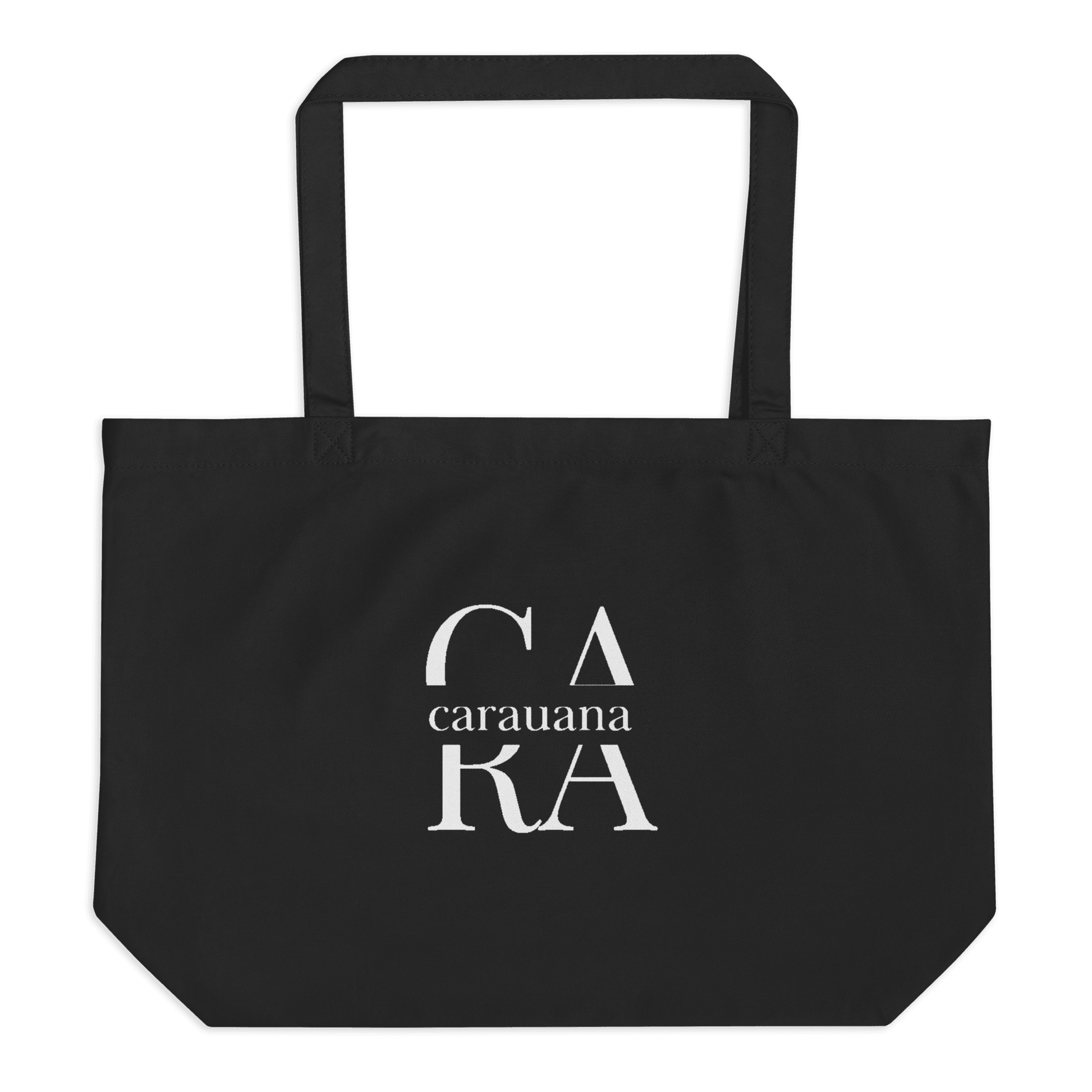 CARAUANA Large organic tote bag Black Carauana Store