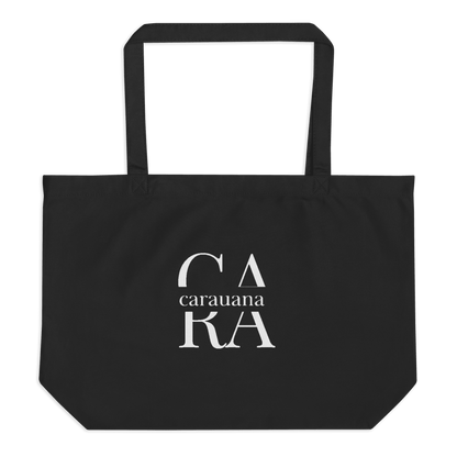CARAUANA Large organic tote bag Black Carauana Store