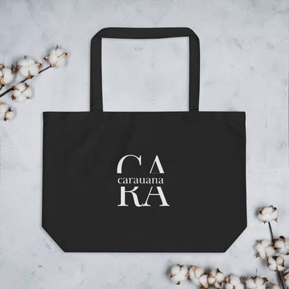 CARAUANA Large organic tote bag Black Carauana Store
