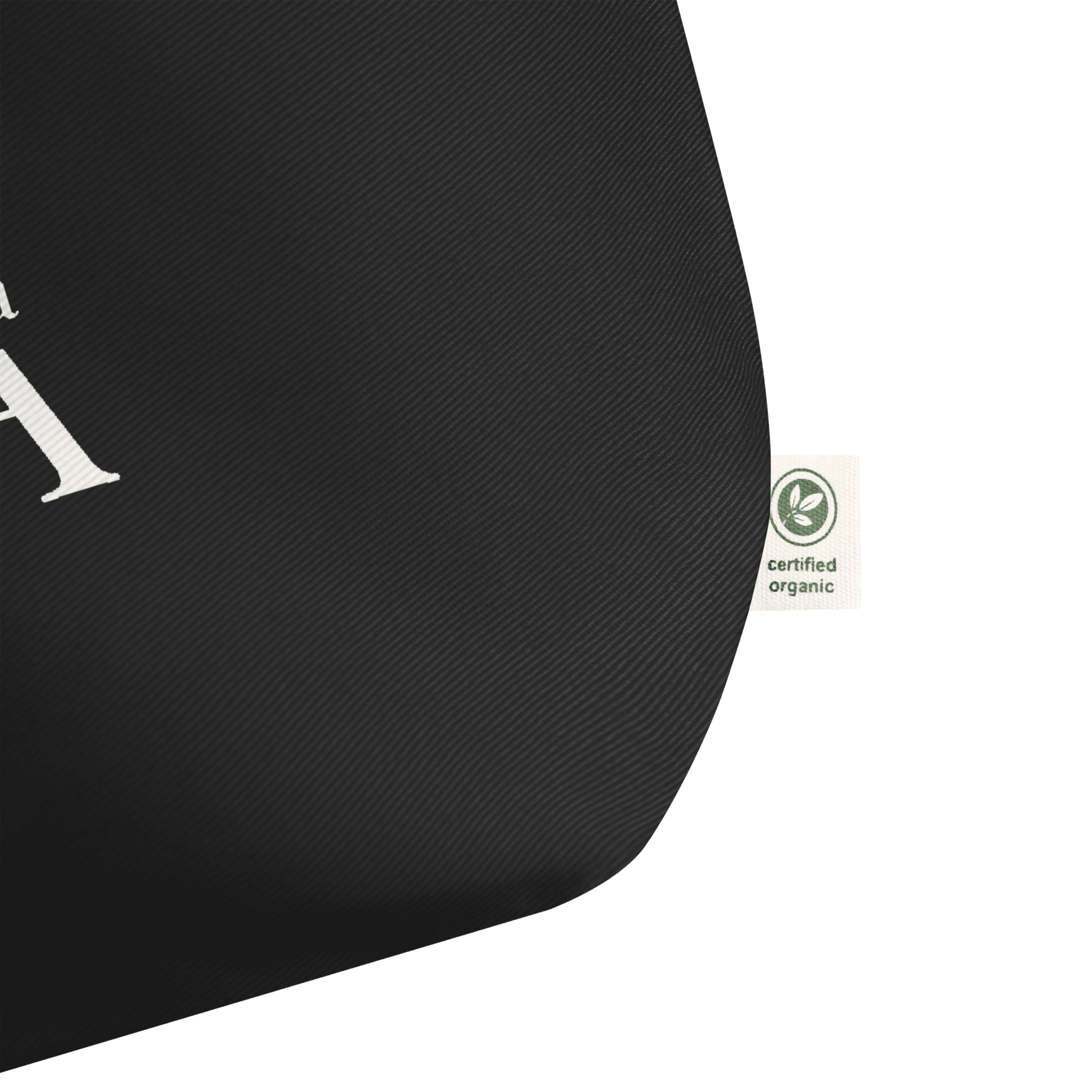 CARAUANA Large organic tote bag Black Carauana Store