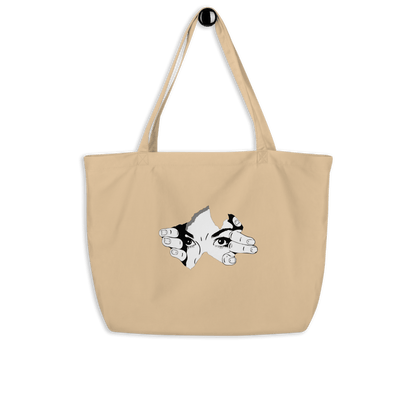CARAUANA Large organic tote Bag Beige Carauana Store