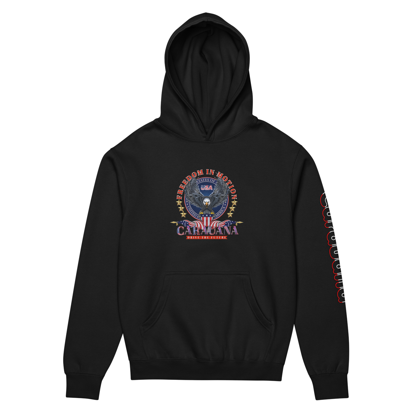 CaRaUaNa Unisex Hoodie Black Cotton - CaRaUaNa Fashion