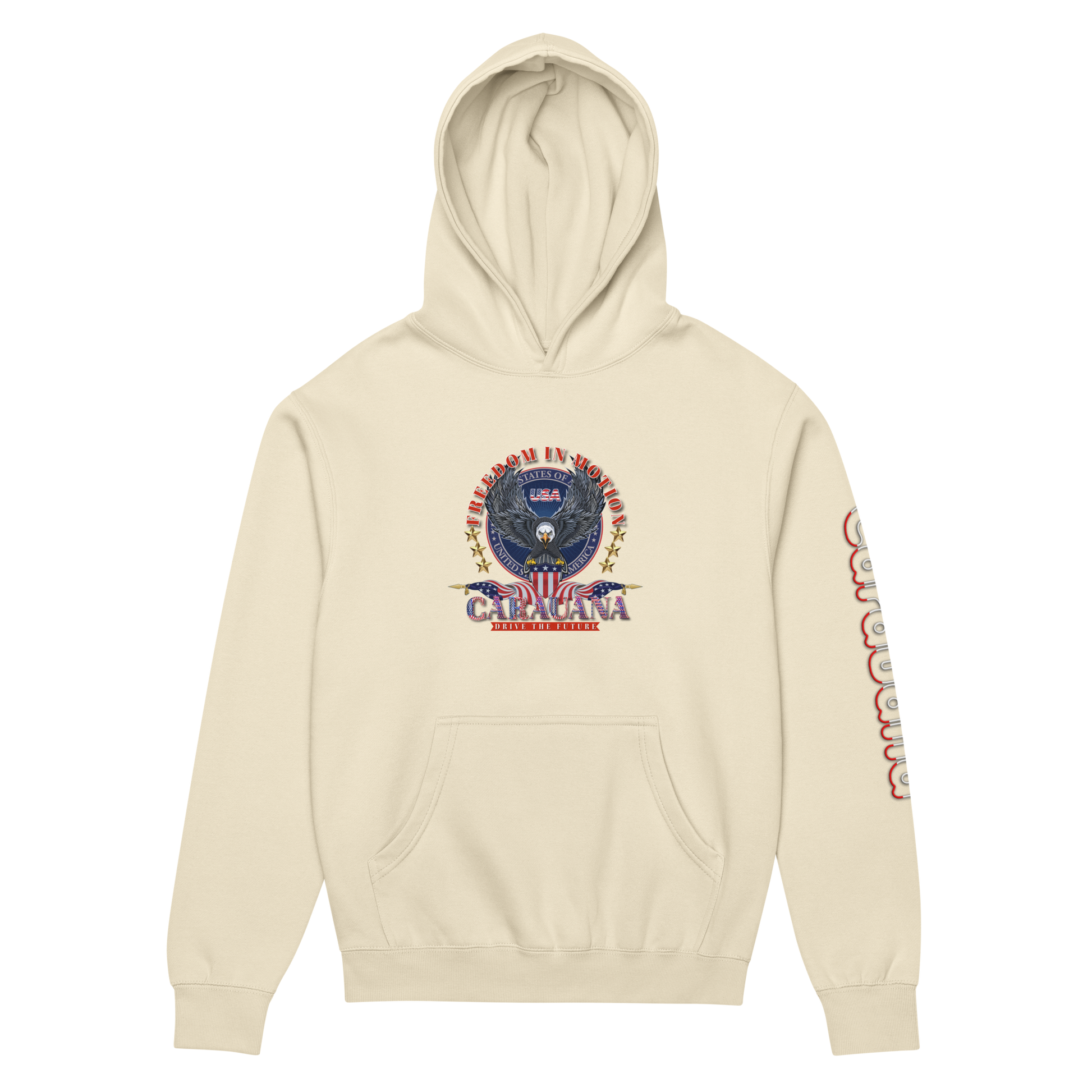 CaRaUaNa unisex hoodie Beige cotton - CaRaUaNa Fashion