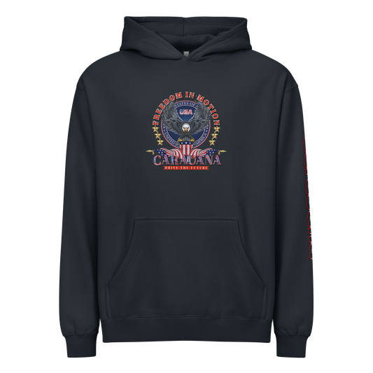 CaRaUaNa Unisex Hoodie Navy Cotton - CaRaUaNa Fashion