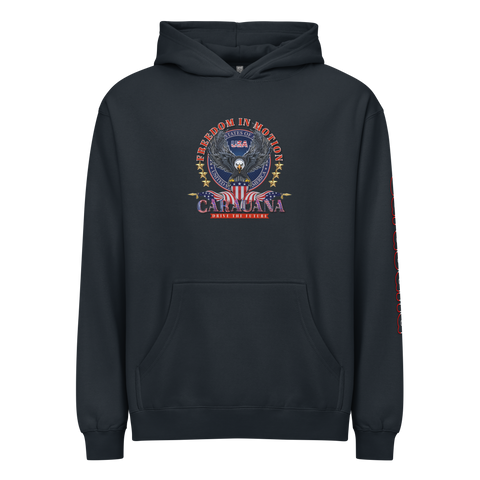 CaRaUaNa Unisex Hoodie Navy Cotton