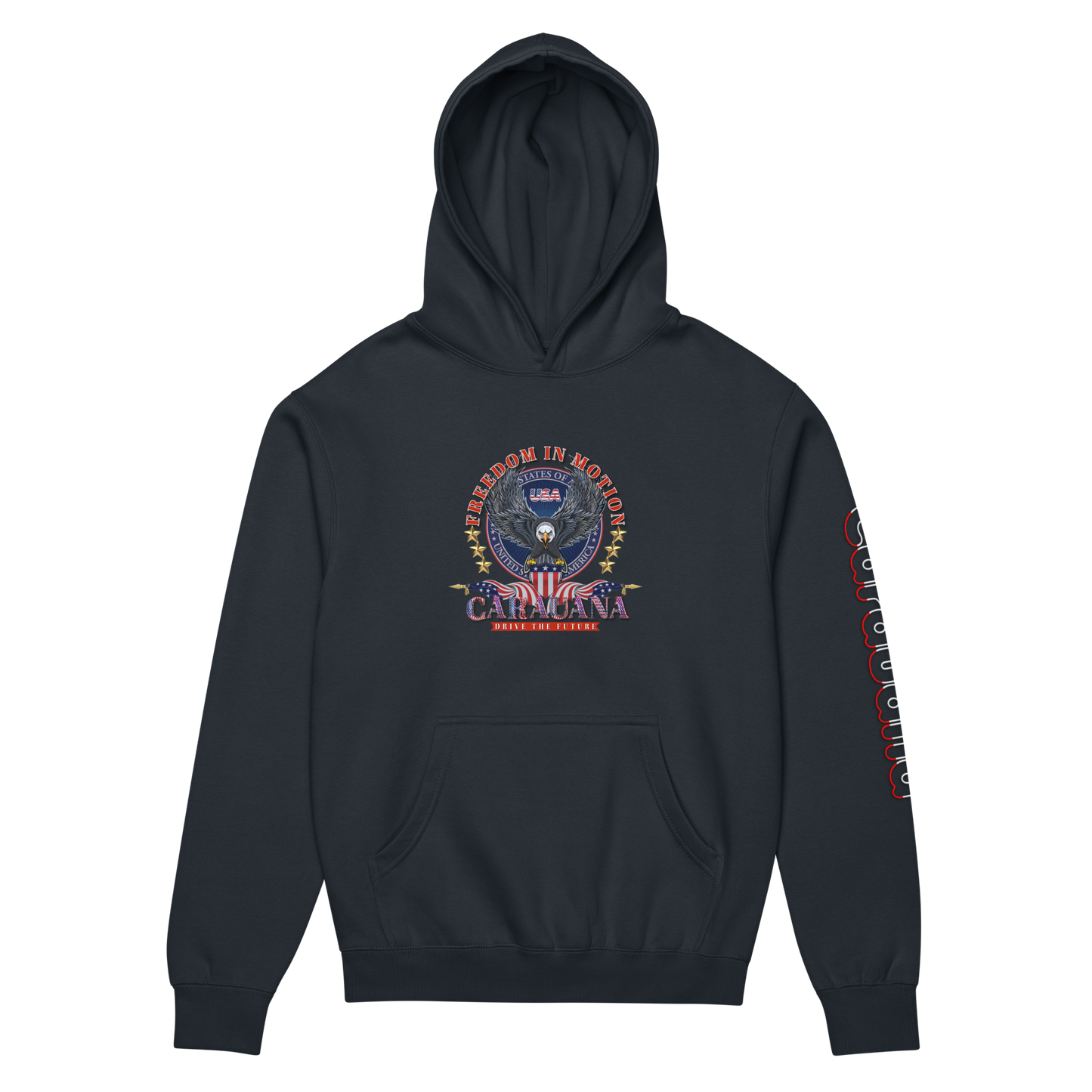 CaRaUaNa Unisex Hoodie Navy Cotton - CaRaUaNa Fashion