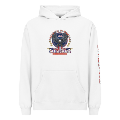 CaRaUaNa unisex hoodie white cotton - CaRaUaNa Fashion