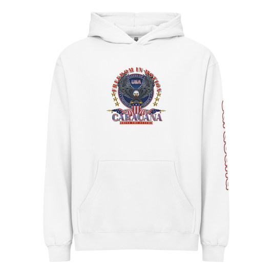CaRaUaNa unisex hoodie white cotton - CaRaUaNa Fashion