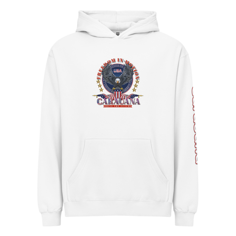 CaRaUaNa unisex hoodie white cotton