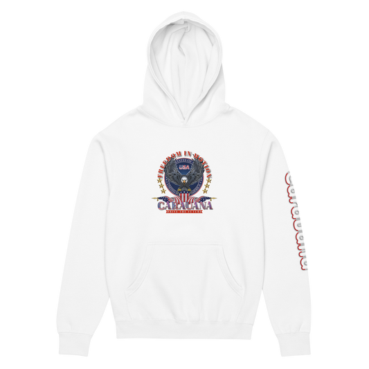 CaRaUaNa unisex hoodie white cotton - CaRaUaNa Fashion