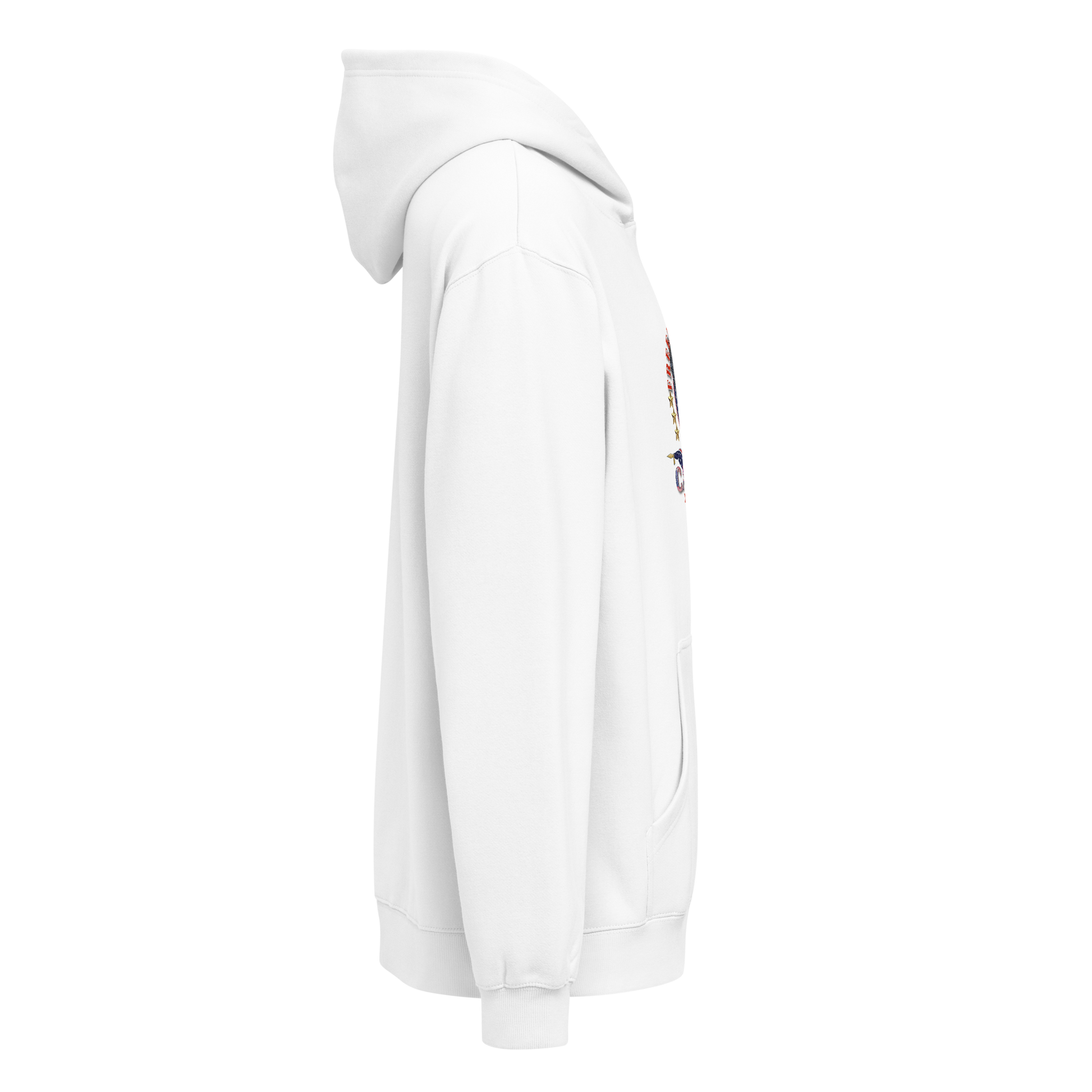 CaRaUaNa unisex hoodie white cotton - CaRaUaNa Fashion