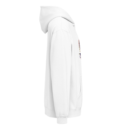 CaRaUaNa unisex hoodie white cotton - CaRaUaNa Fashion