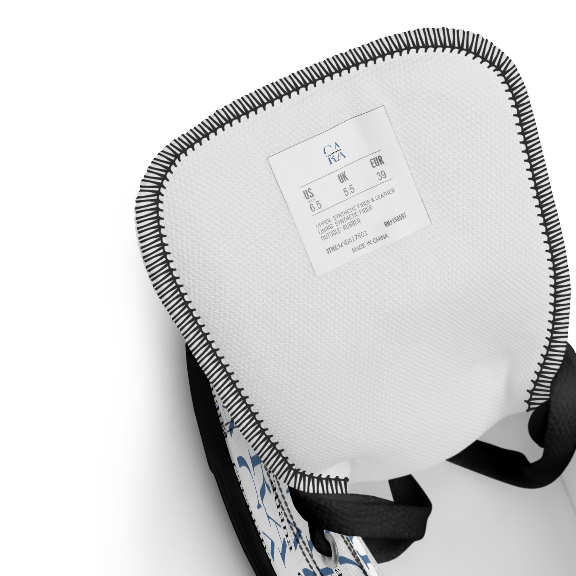 CARAUANA Fashionable high top canvas black ladies Carauana Store