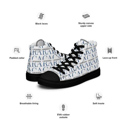 CARAUANA Fashionable high top canvas black ladies Carauana Store