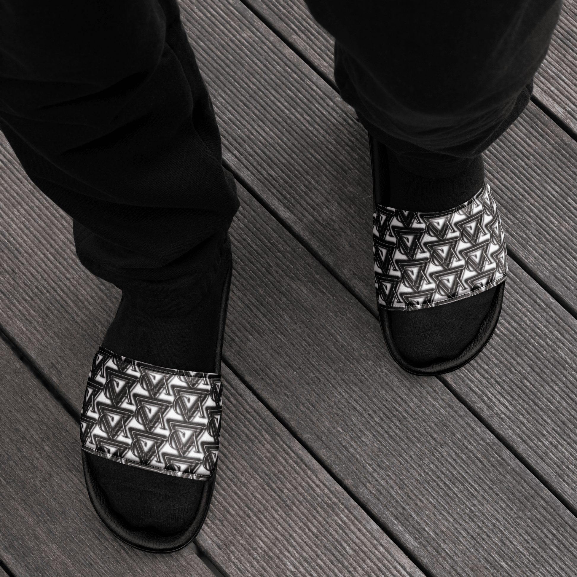 CARAUANA slides Men’s Black Branded Carauana Store