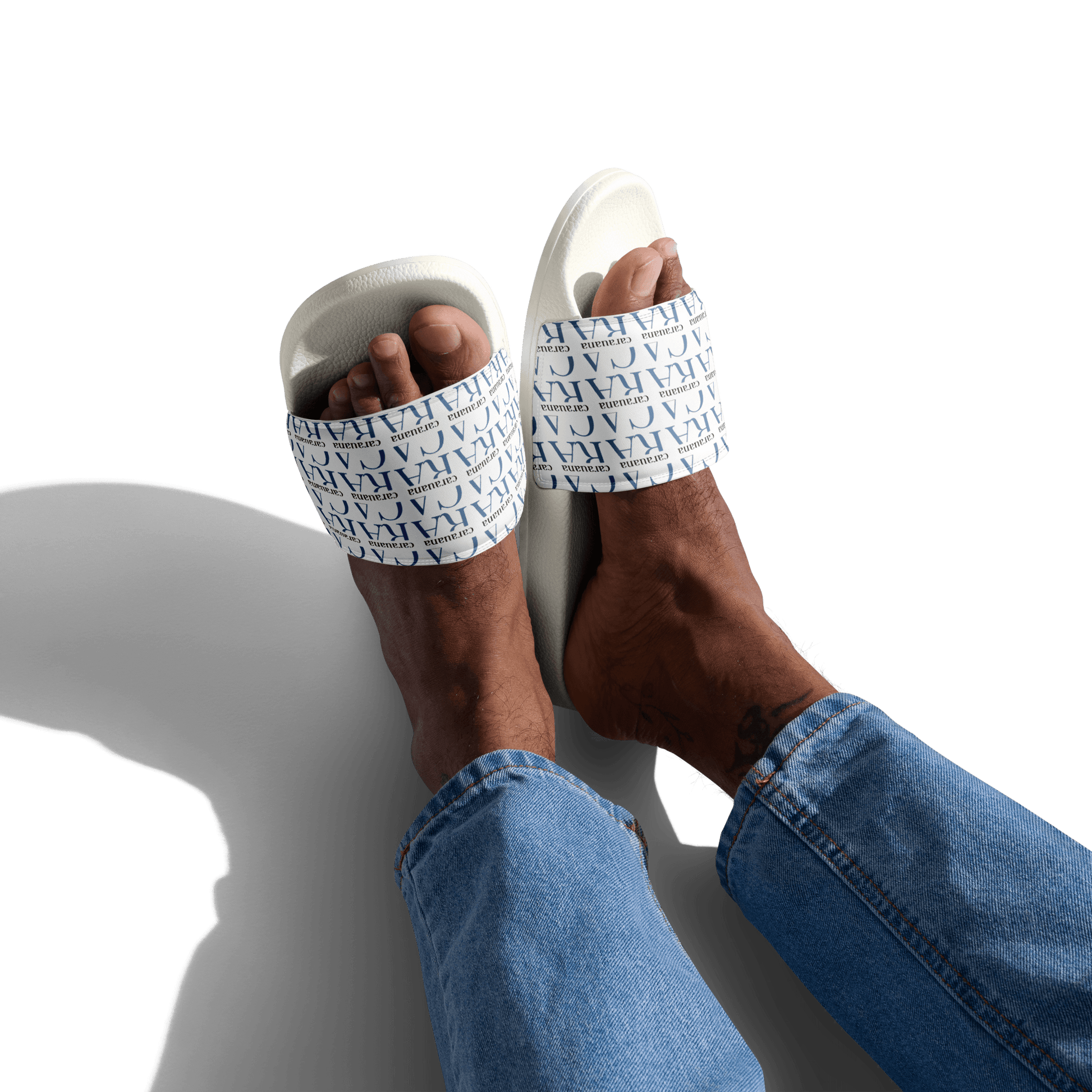 CARAUANA slides Men’s white Carauana Store