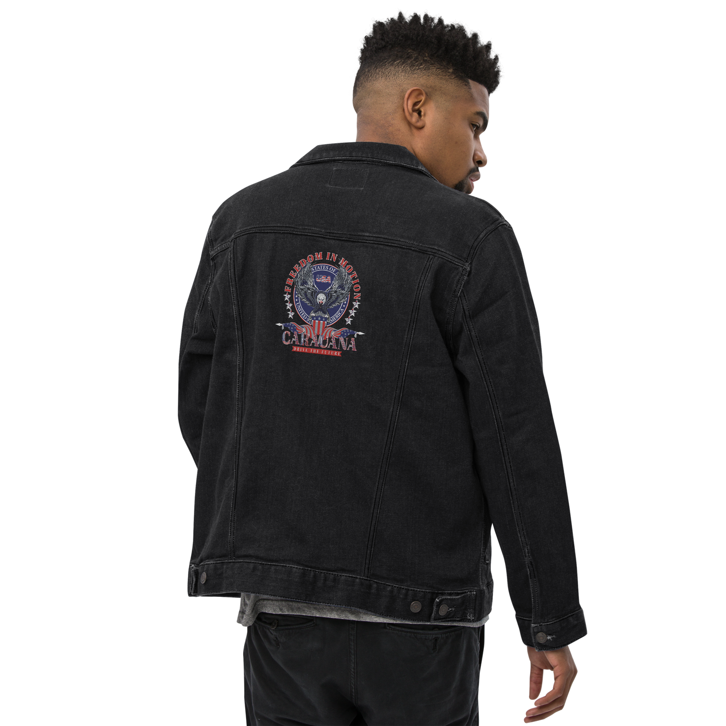 CaRaUaNa Original denim jacket Black Carauana Store