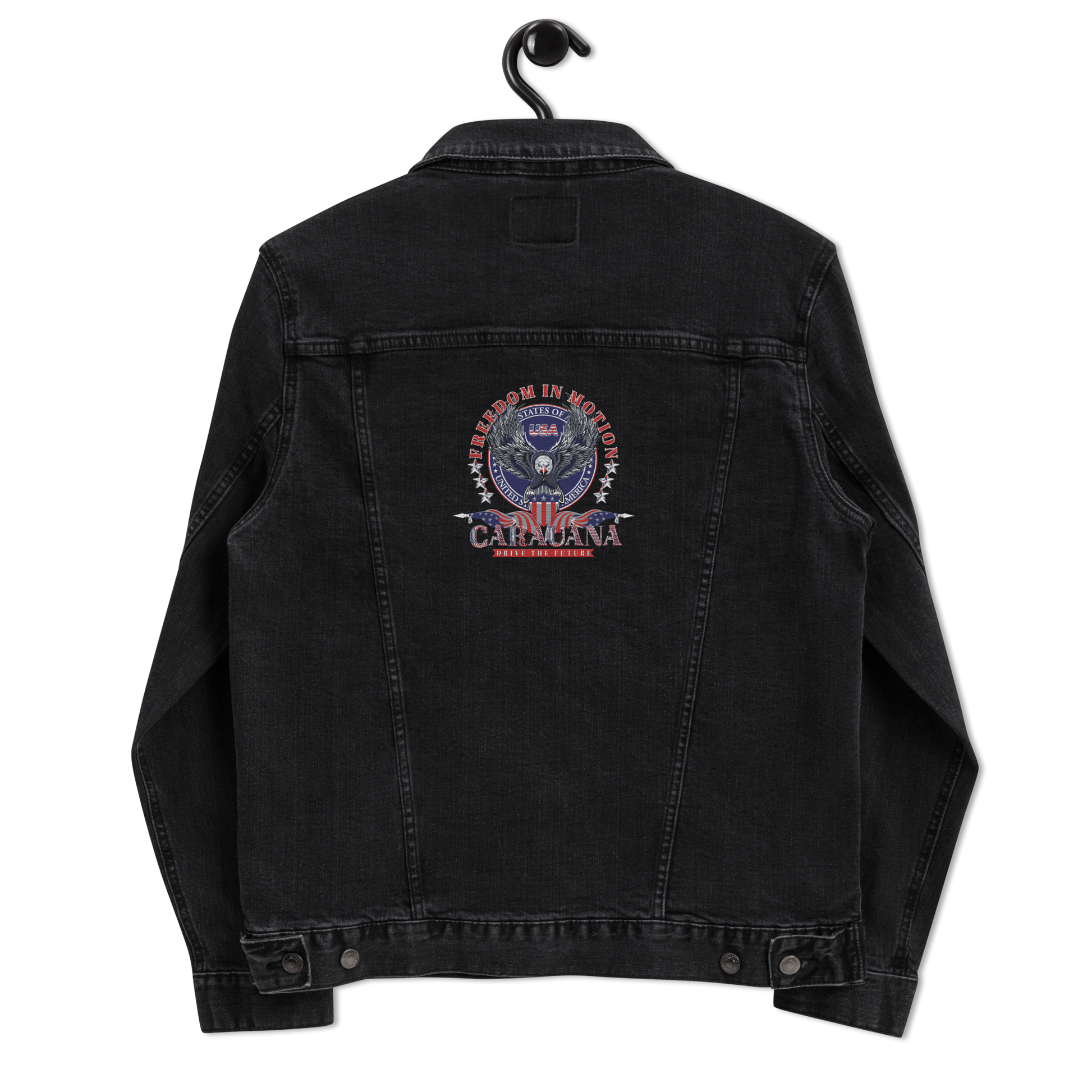 CaRaUaNa Original denim jacket Black Carauana Store