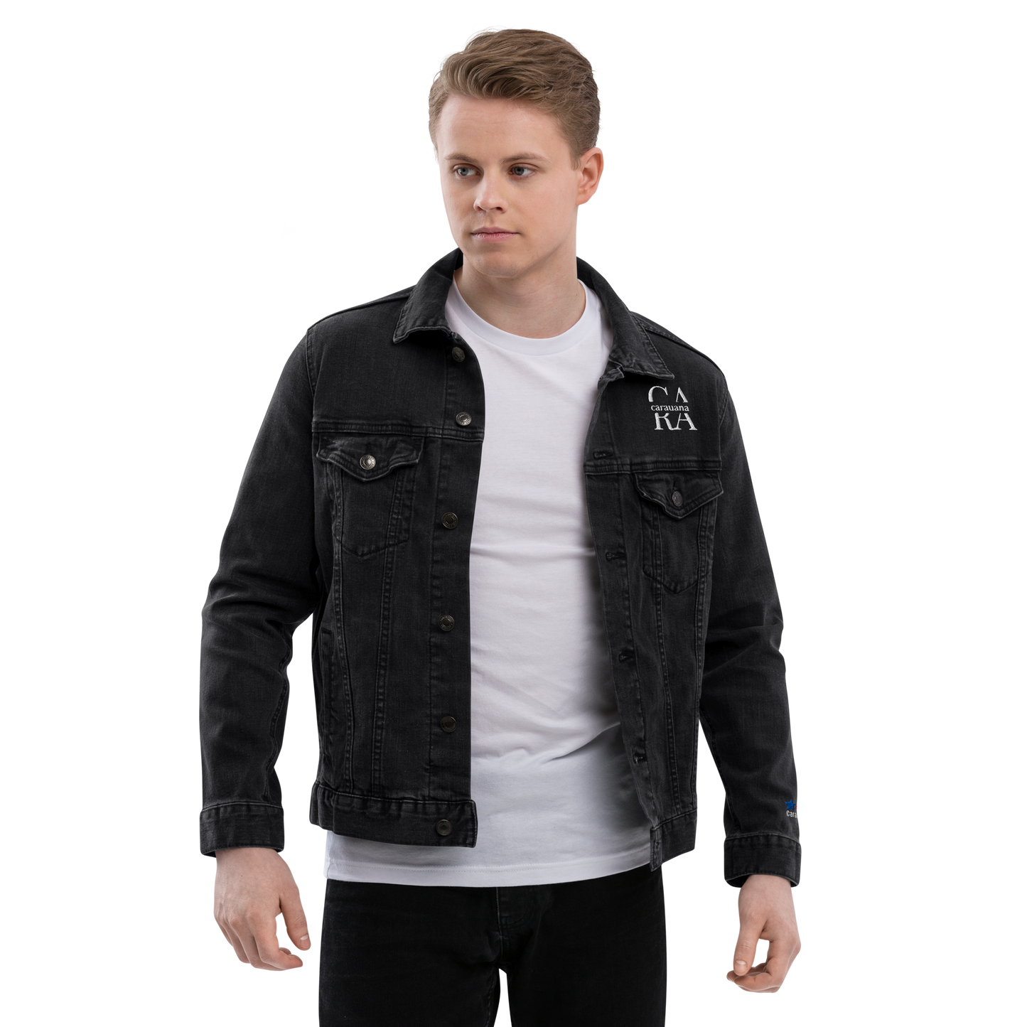 CaRaUaNa Original denim jacket Black Carauana Store