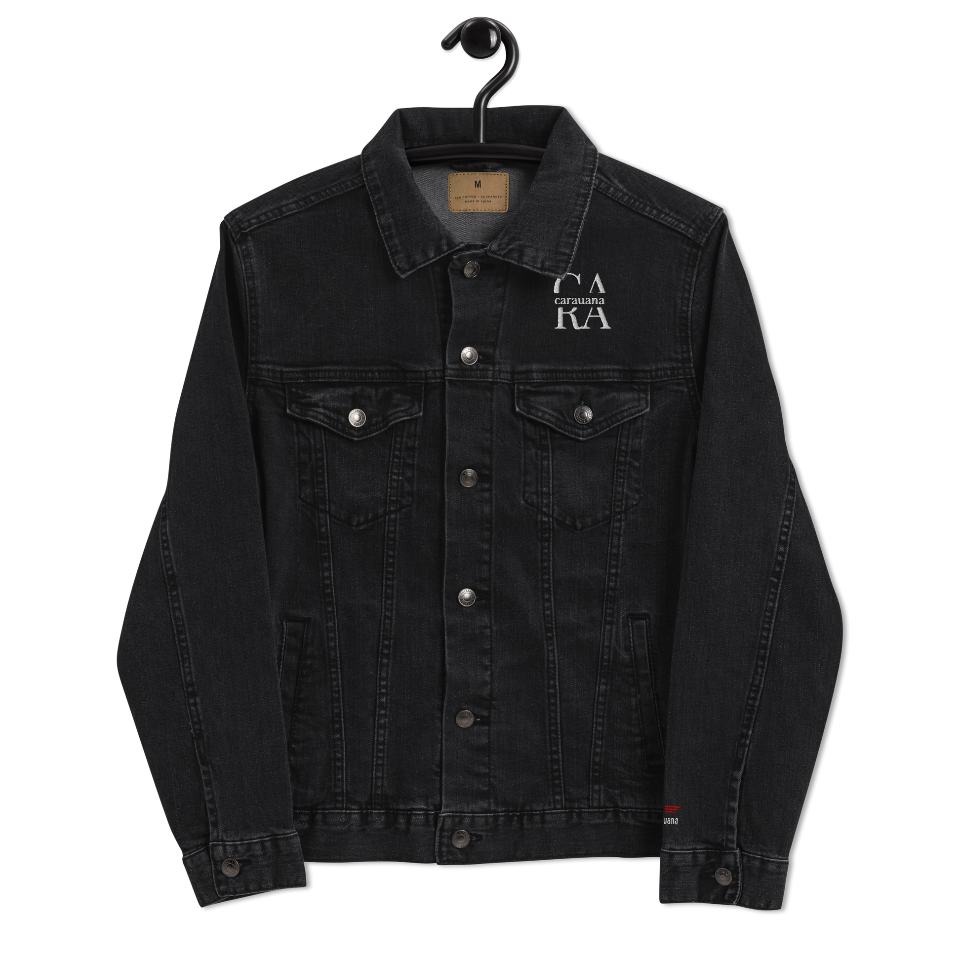 CaRaUaNa Original denim jacket Black Carauana Store
