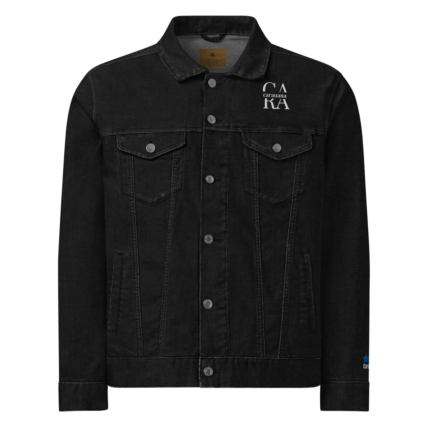 CaRaUaNa Original denim jacket Black Carauana Store