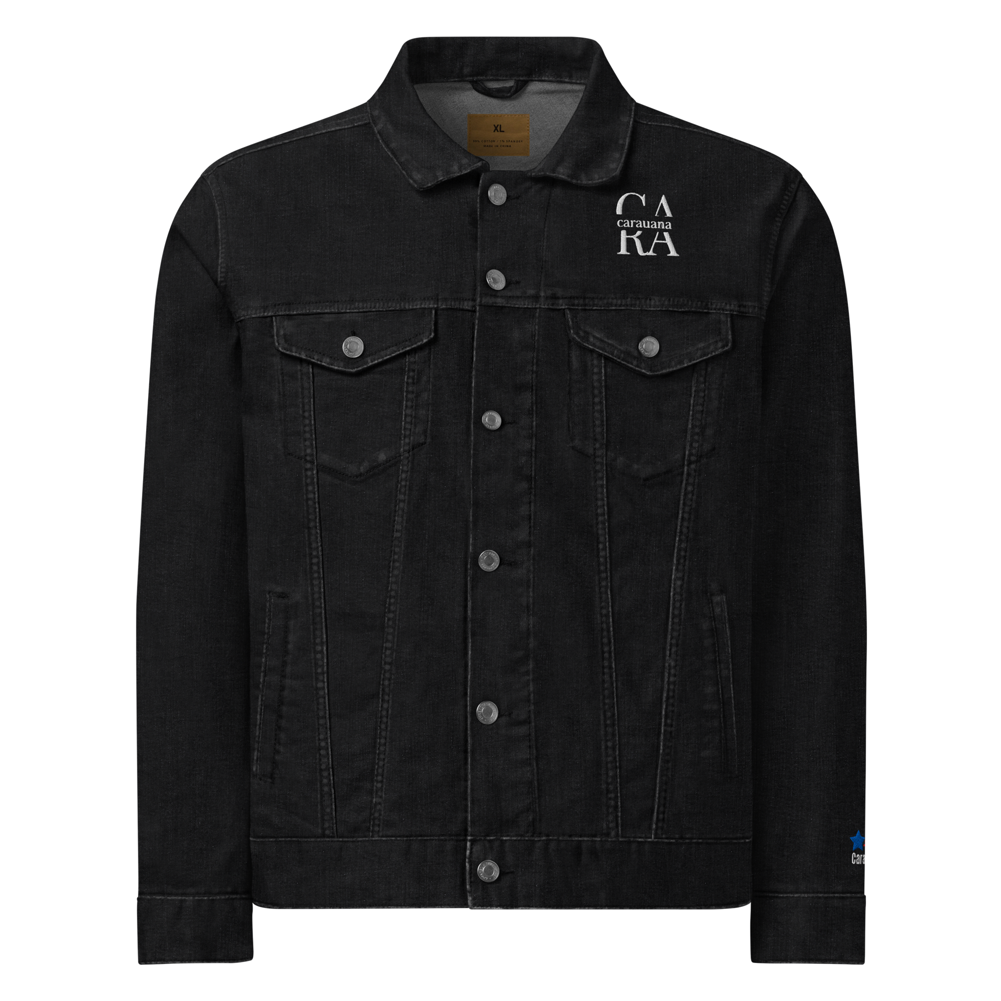 CaRaUaNa Original denim jacket Black Carauana Store