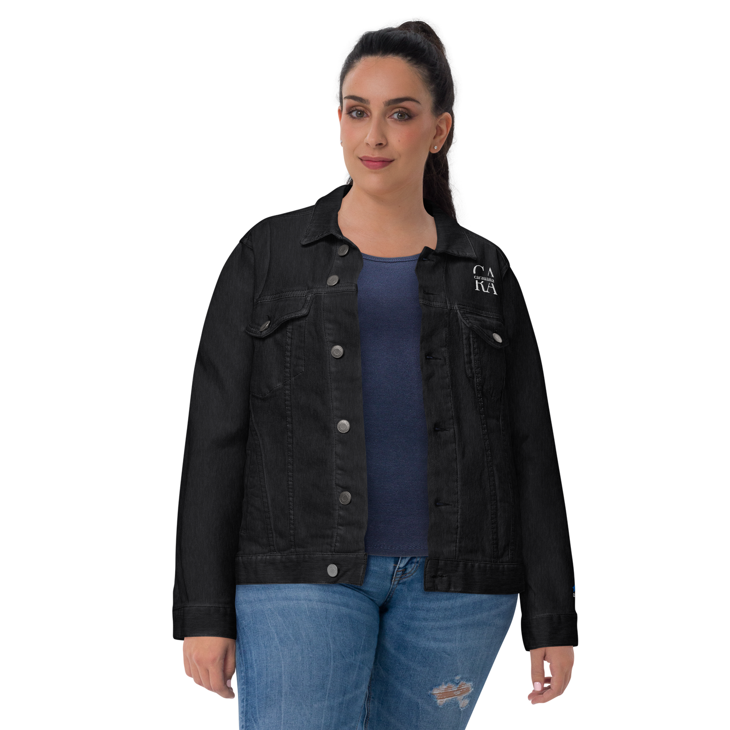 CaRaUaNa Original denim jacket Black Carauana Store