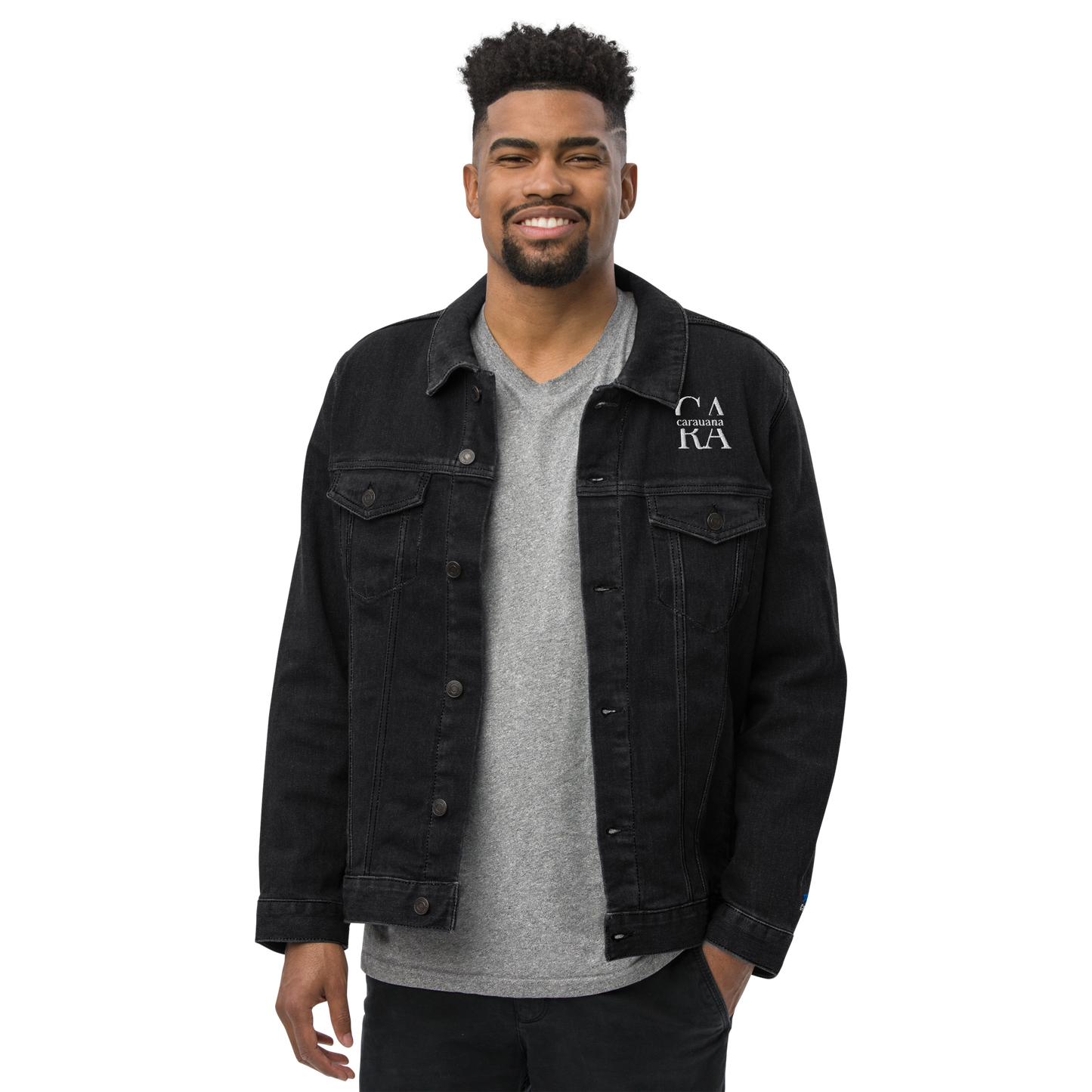 CaRaUaNa Original denim jacket Black Carauana Store