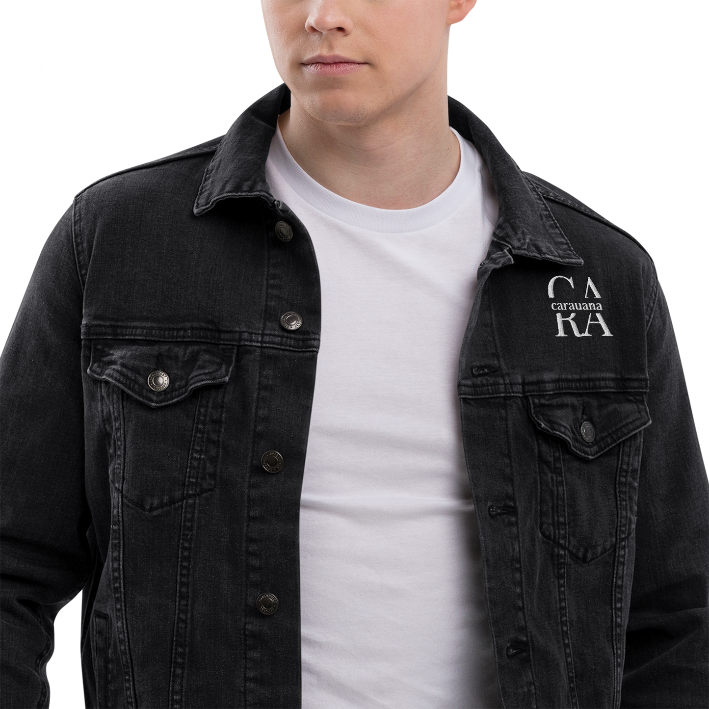 CaRaUaNa Original denim jacket Black Carauana Store