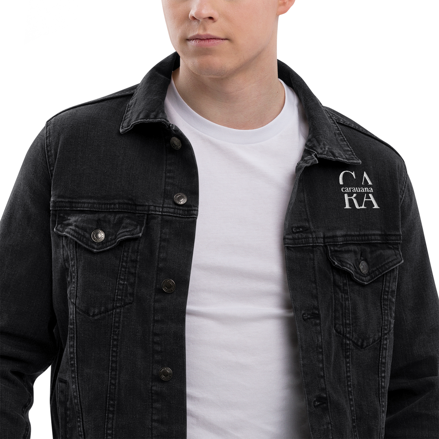 CaRaUaNa Original denim jacket Black Carauana Store